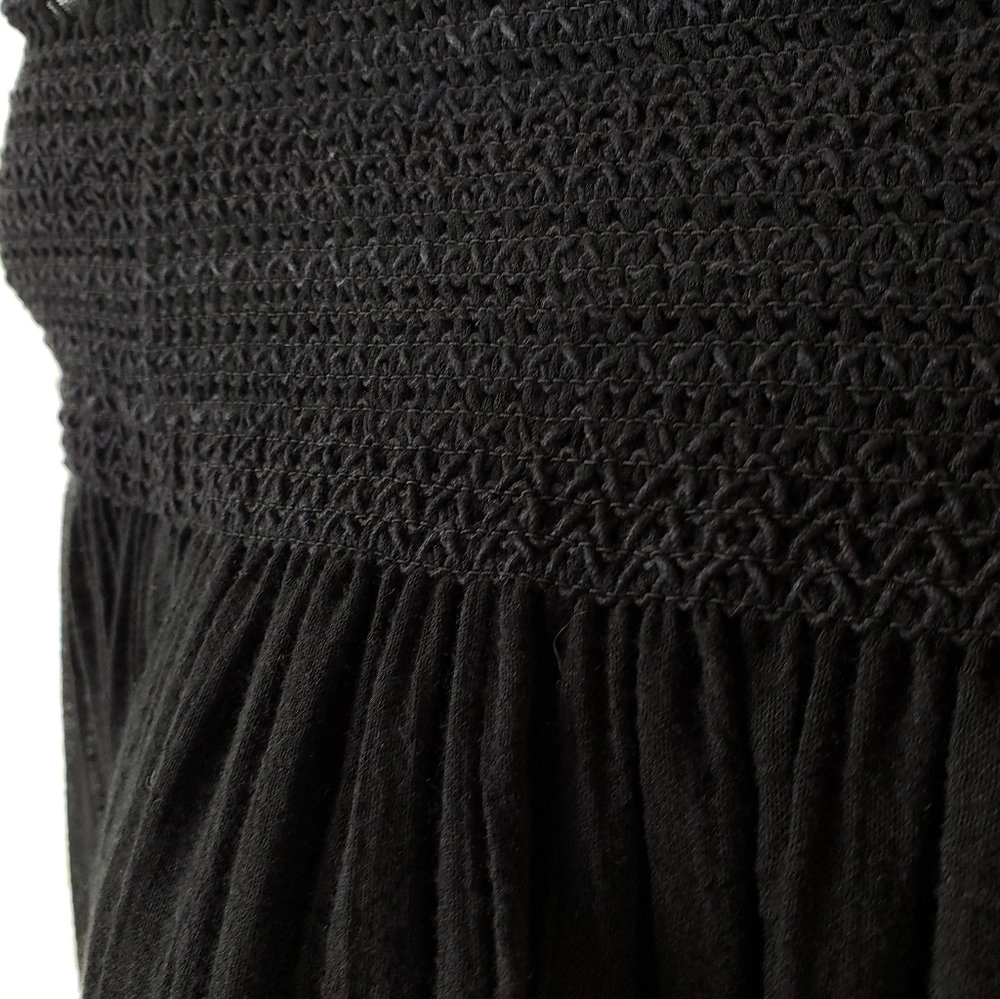 Zara Gauze Off The Shoulder Black Top Size Small - Picture 3 of 8